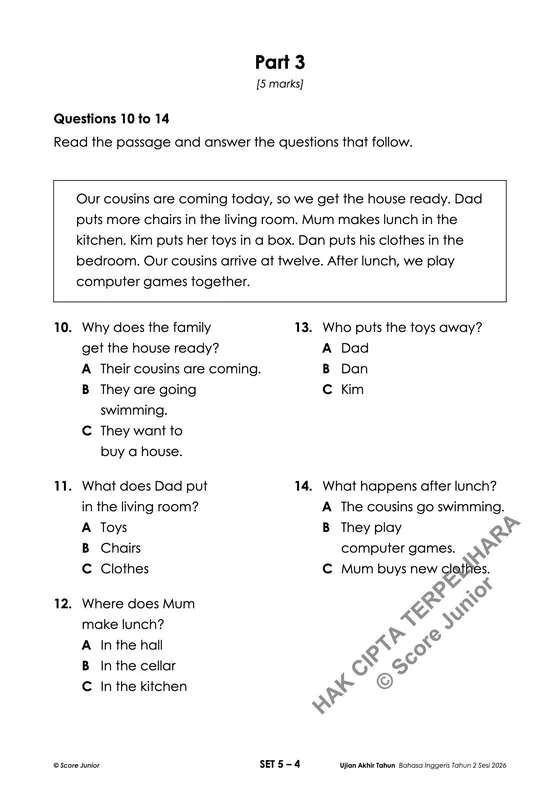 Contoh soalan Tahun 2 — Part 3