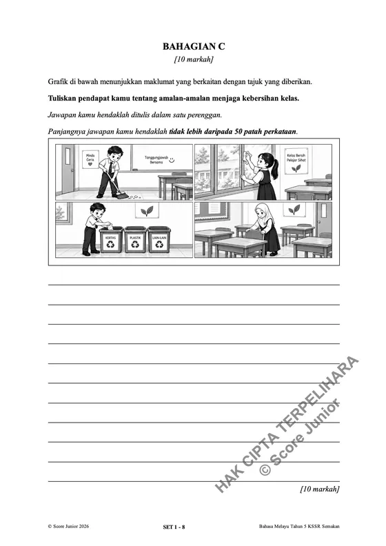 Contoh soalan Tahun 5 — Bahagian C
